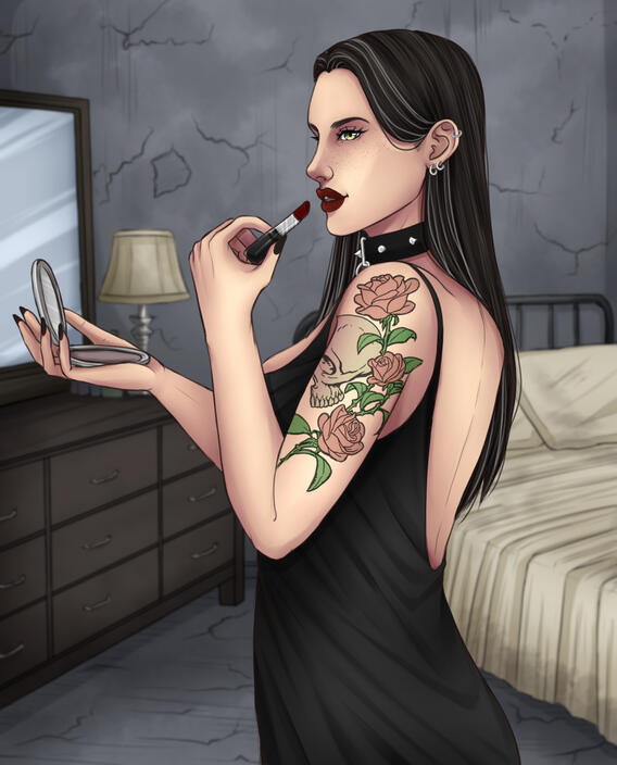 Fullcolor Single Halfbody + Detailed BG (25 $)